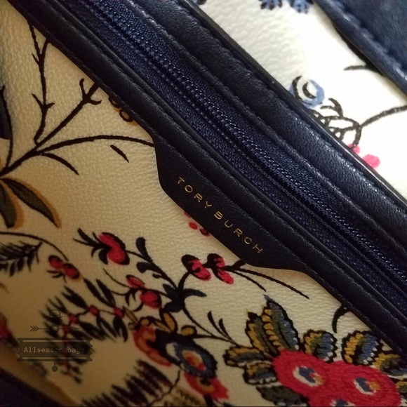 Tory Burch Kerrington floral ivory Gabriella Tote - Picture 7 of 8